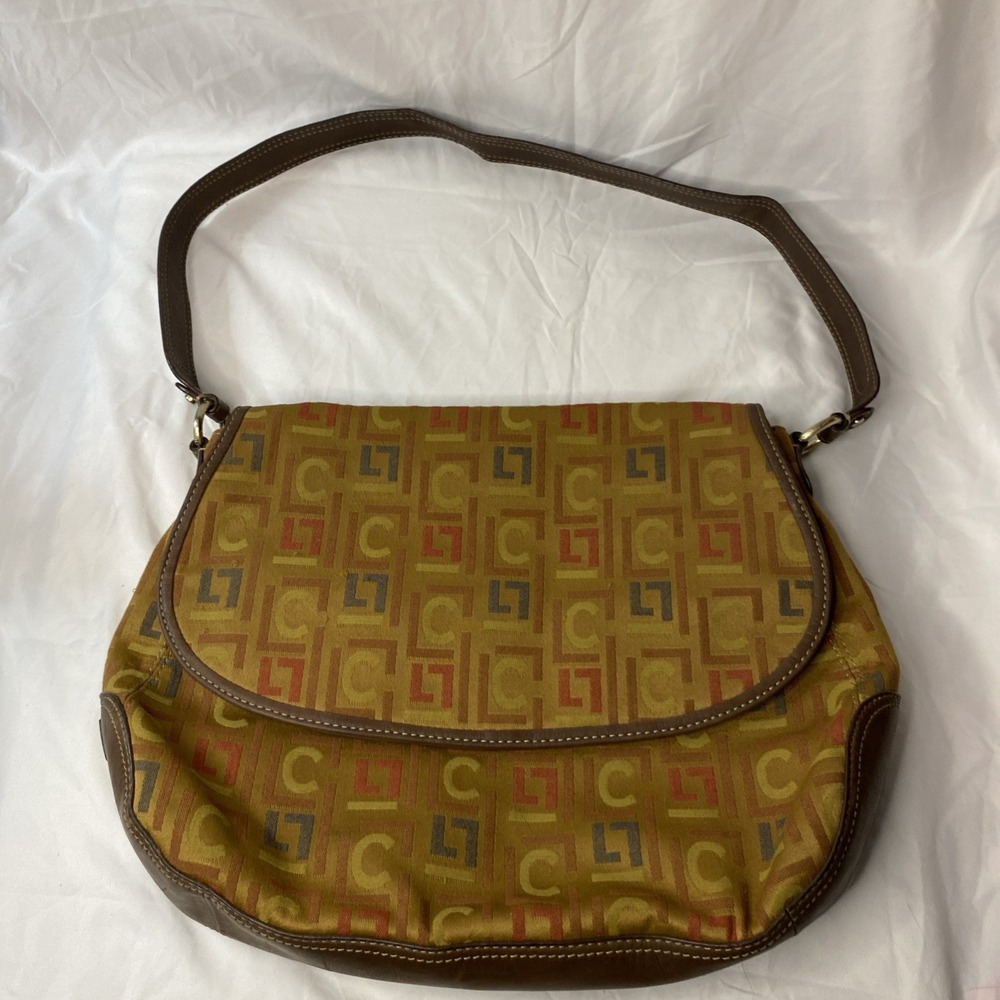LC Liz Claiborne Multicolored Leather Medium Hobo Shoulder Handbag